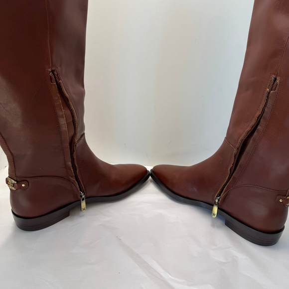 Sam Edelman Cesar Tall Brown Boots Women's 6.5 Low Heel Riding - Picture 8 of 11